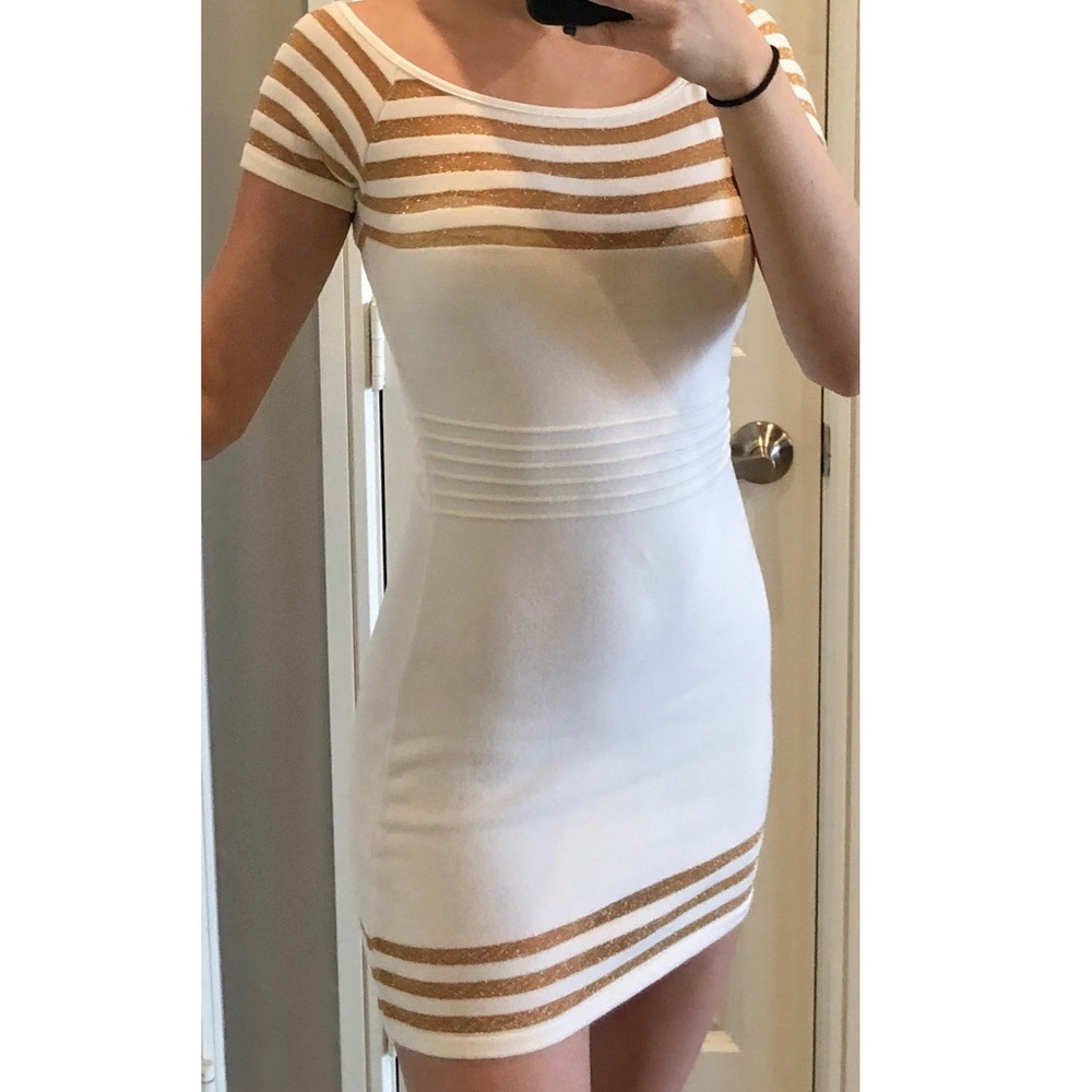 WHITE GOLD DRESS